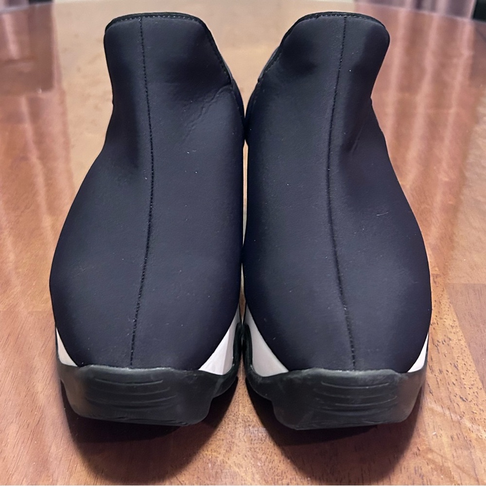 iRi NYC Black White Platform Slip On Athletic Comfort Shoes Women's EU 39 US 8.5 - Picture 3 of 14